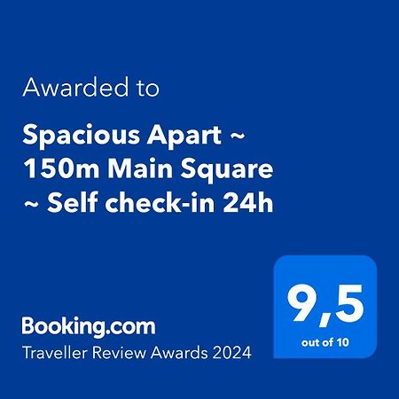 Spacious Apart ~ 150M Main Square ~ Self Check-In 24H Wrocław Kültér fotó